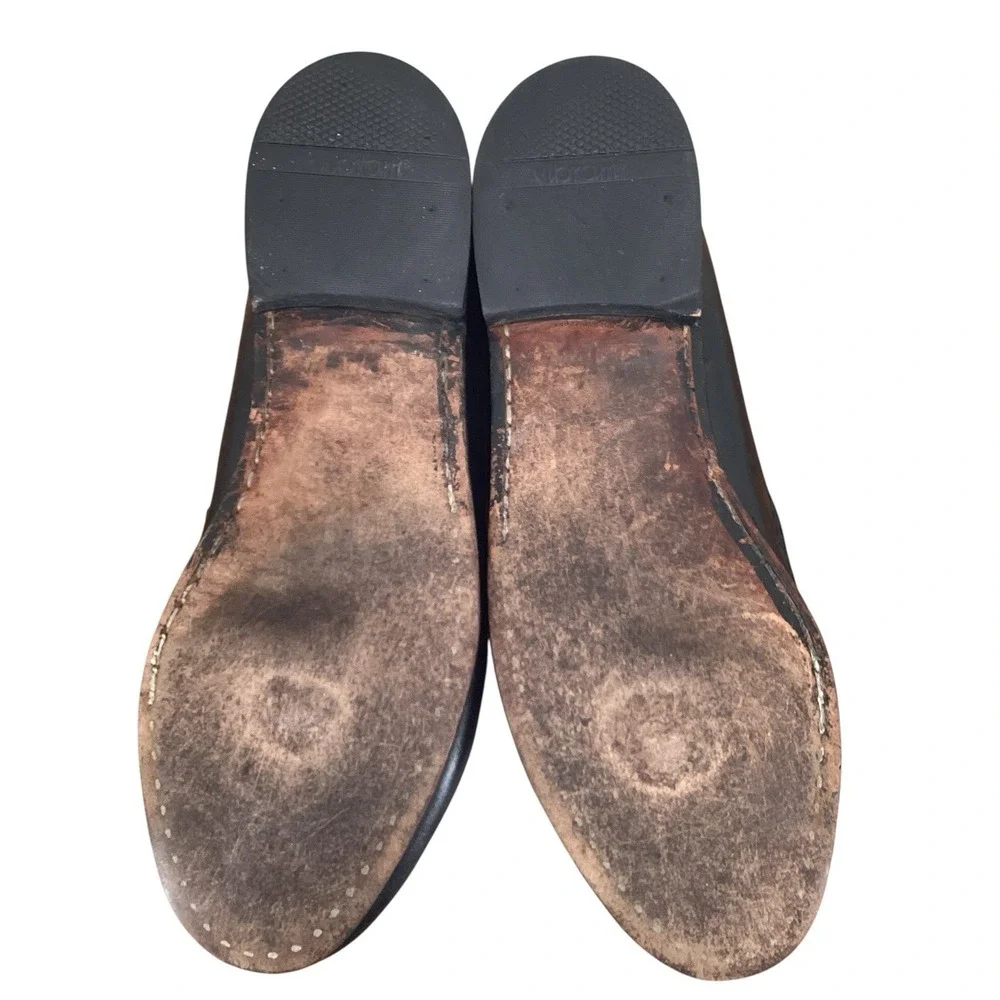 Allen Edmonds‎ Newcastle Braided Accent Leather Black Brown Men's Sz 8.5 D